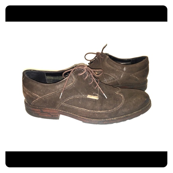 Men’s Clark’s suede wingtip brogues size 11.5 - Picture 1 of 8